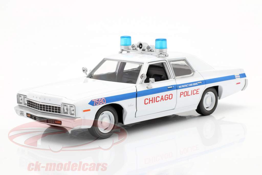 Dodge Monaco Chicago Police Department Blues Brothers 1980 weiß 1:24 Greenlight