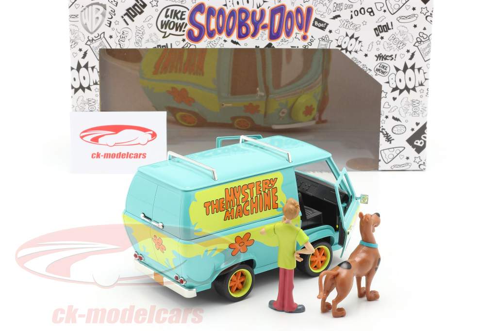 Jadatoys 1:24 Van Mystery Machine Avec personnages Shaggy & Scooby-Doo ...