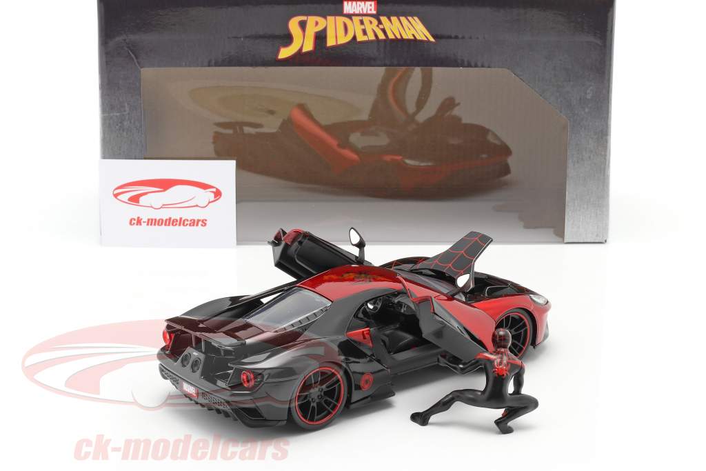 Ford GT 2017 with figure Miles Morales Movie Spider-Man (2018) 1:24 Jada Toys