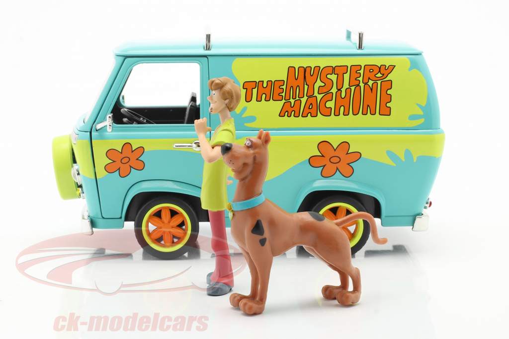 furgão Mystery Machine Com personagens Shaggy & Scooby-Doo 1:24 Jada Toys