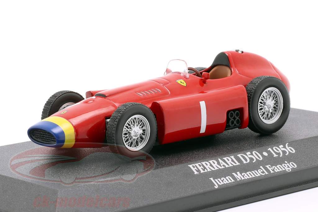 Juan Manuel Fangio Ferrari D50 #1 世界チャンピオン 式 1 1956 1:43 Atlas