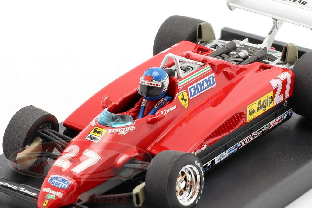 Patrick Tambay Ferrari 126C2 turbo #27 italiano GP formula 1 1982 1:43 Brumm