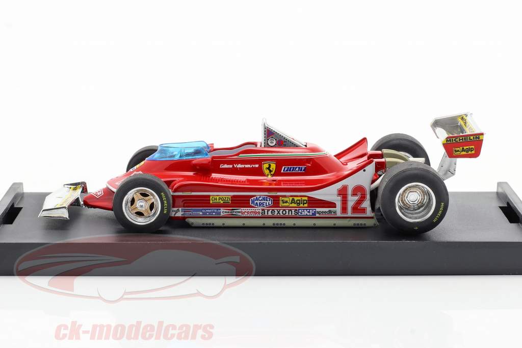 G. Villeneuve Ferrari 312 T4 #12 2nd GP France Formula 1 1979 1:43 Brumm