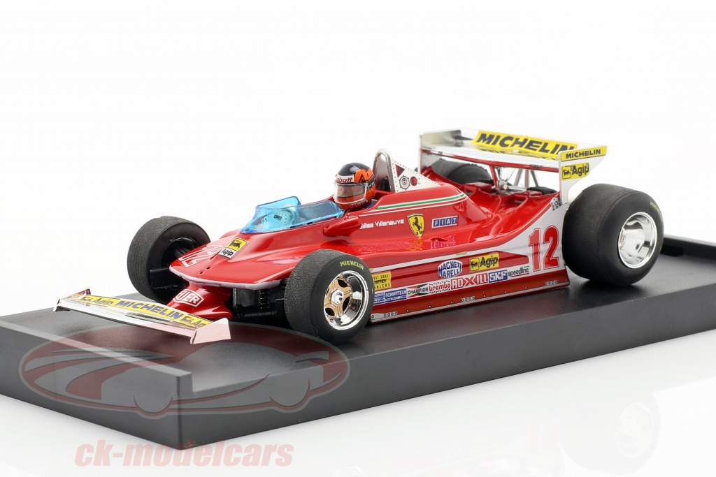 G. Villeneuve Ferrari 312T4 Test Car #12 Sieger USA West GP Formel 1 1979 1:43 Brumm