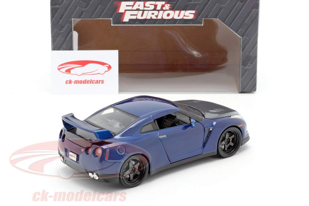  Jadatoys 1:24 Nissan GT-R (R35) Año 2009 Fast and Furious 7 2015 azul oscuro 97036 modelo coche 97036 253203008 801310970362 4006333064234