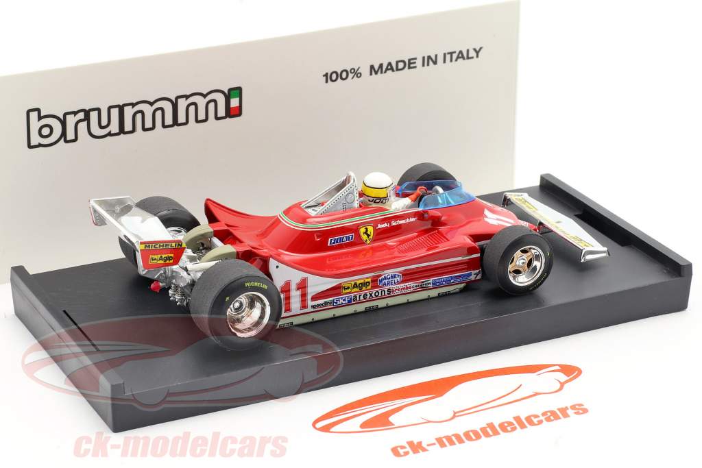 J. Scheckter Ferrari 312 T4 #11 Champion du Monde GP Italie Formule 1 1979 1:43 Brumm