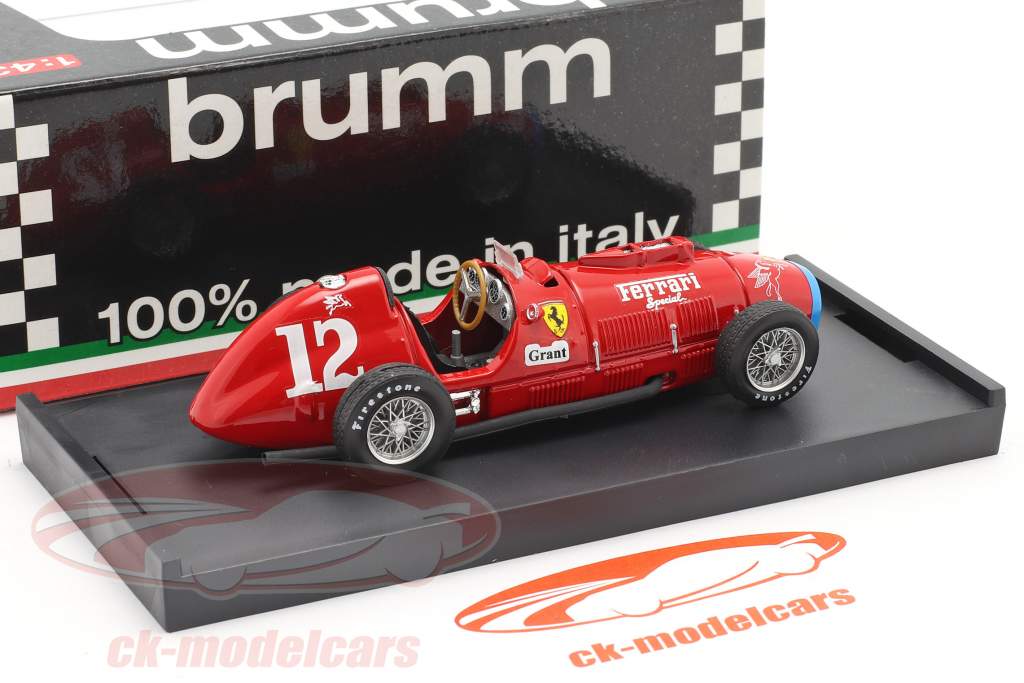 Alberto Ascari Ferrari 375 #12 World Champion Indianapolis Formula 1 1952 1:43 Brumm