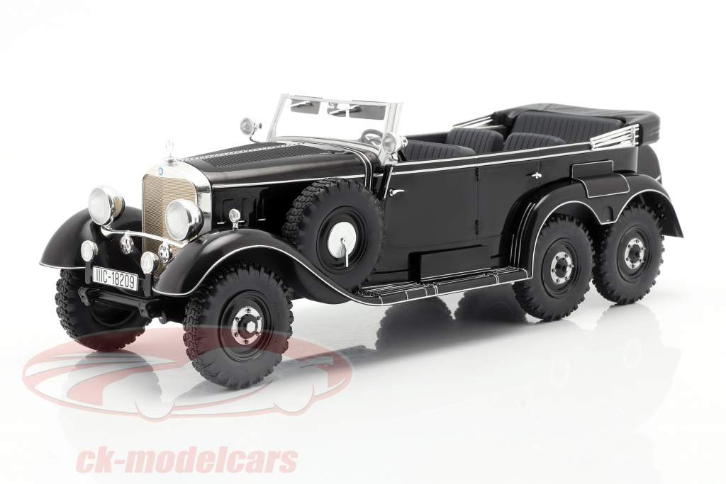 Mercedes-Benz G4 (W31) Ano de construção 1934-1939 Preto 1:18 Model Car Group