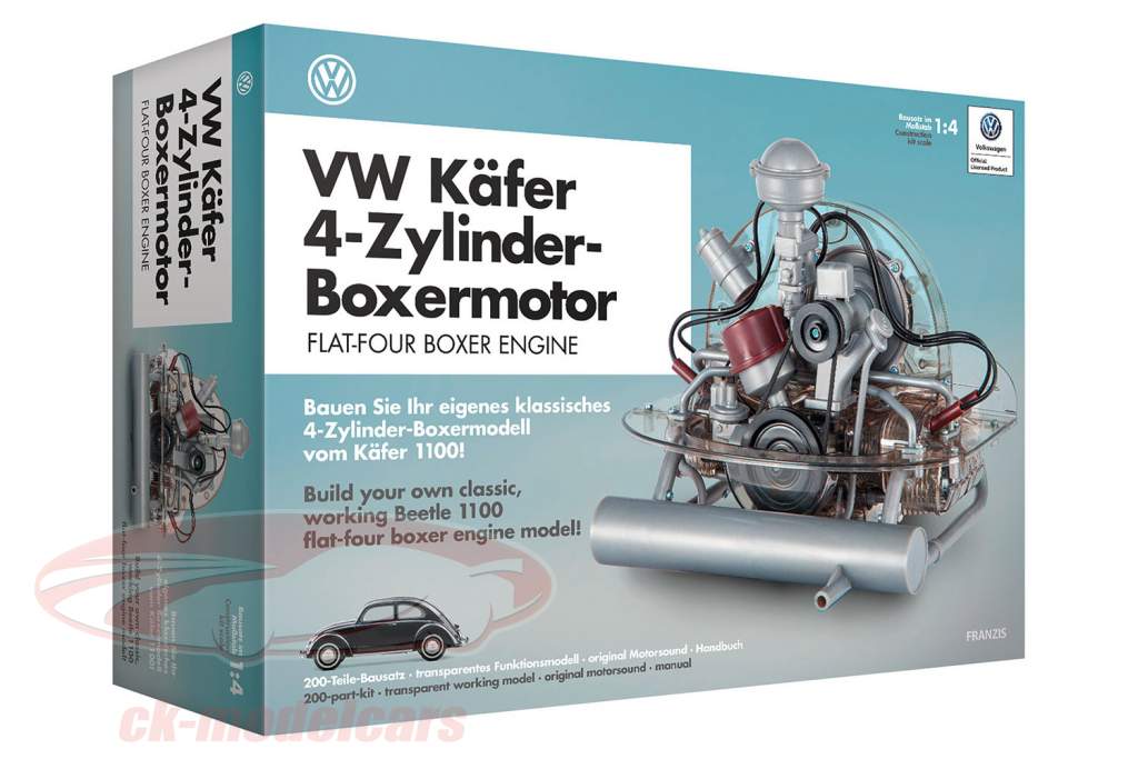 Volkswagen VW Brezel Käfer 4-Zylinder-Boxermotor 1946-1953 Bausatz 1:4 Franzis