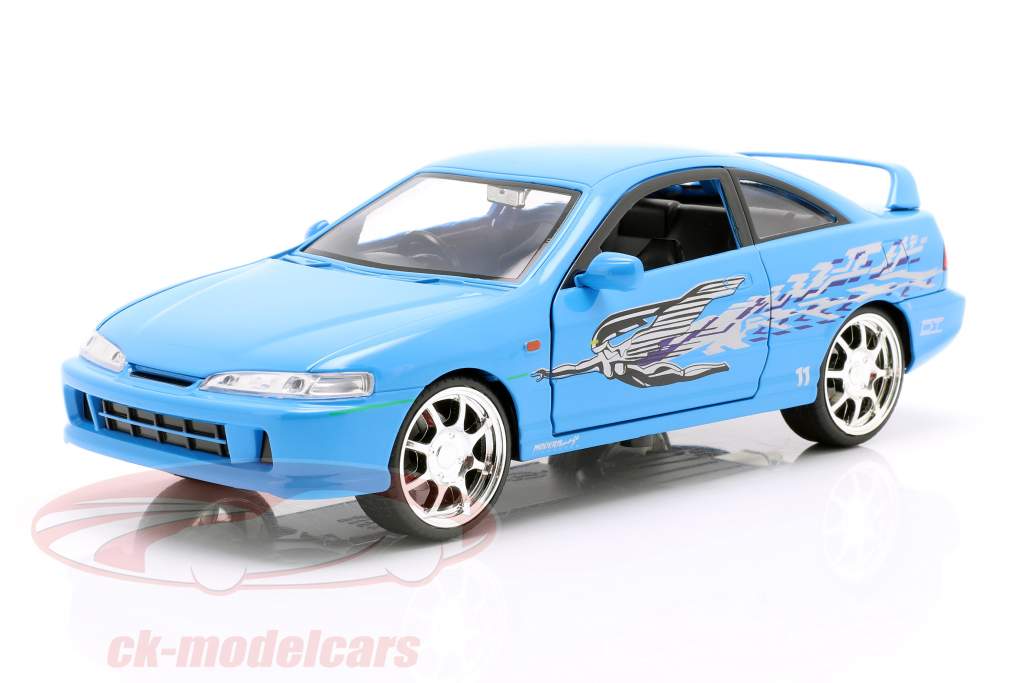Mia's Honda Acura Integra 1995 Película Fast & Furious (2001) azul 1:24  Jada Toys