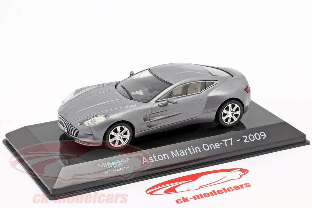 Aston Martin One-77 Ano de construção 2009 cinza prateado metálico 1:43 Altaya