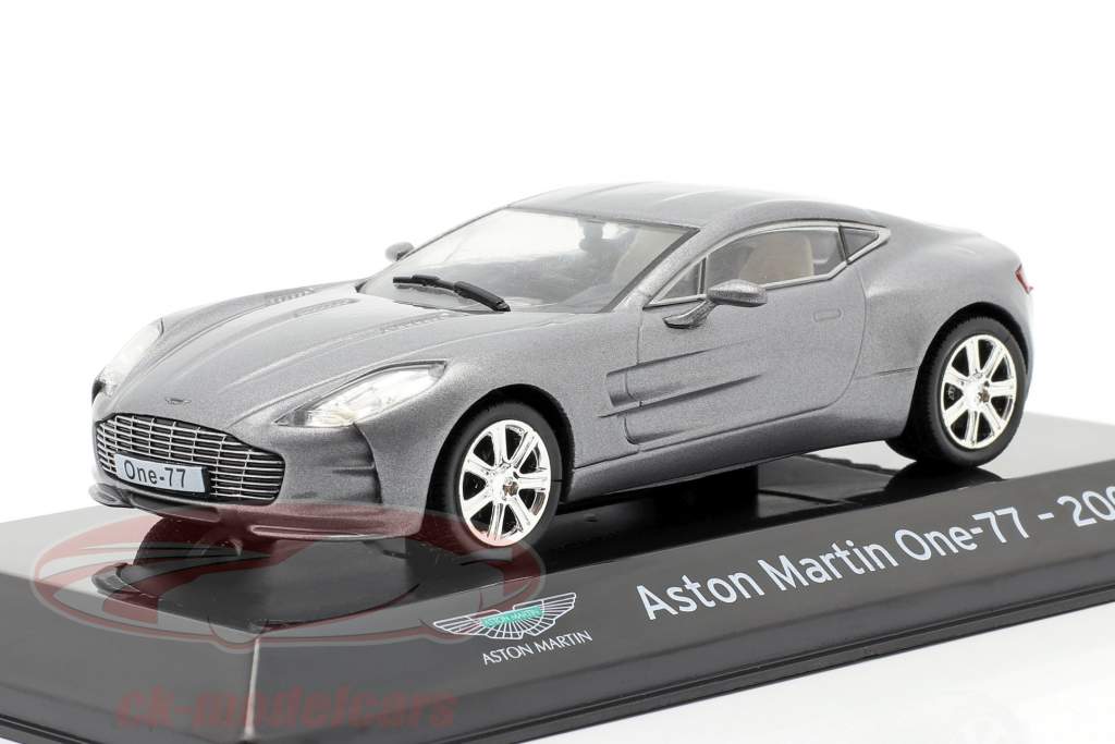Aston Martin One-77 Año de construcción 2009 gris-plata metálico 1:43 Altaya
