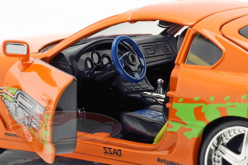Brian's Toyota Supra 映画 Fast & Furious 7 (2015) オレンジ 1:24 Jada Toys