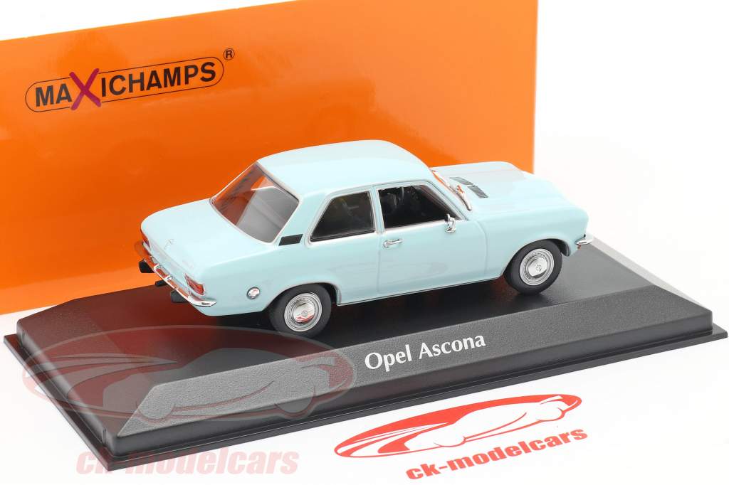 Opel Ascona A Anno di costruzione 1970 luce blu 1:43 Minichamps