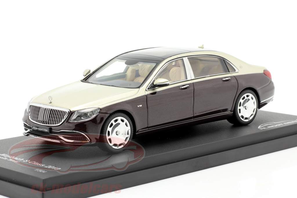 Mercedes-Maybach S class 2019 ruby black / aragonite silver 1:43 Almost Real