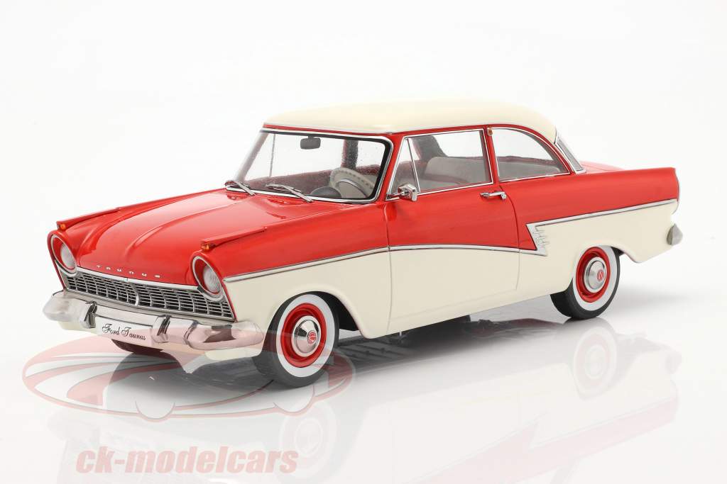 Ford Taunus 17M P2 Año de construcción 1957 rojo / Blanco 1:18 KK-Scale