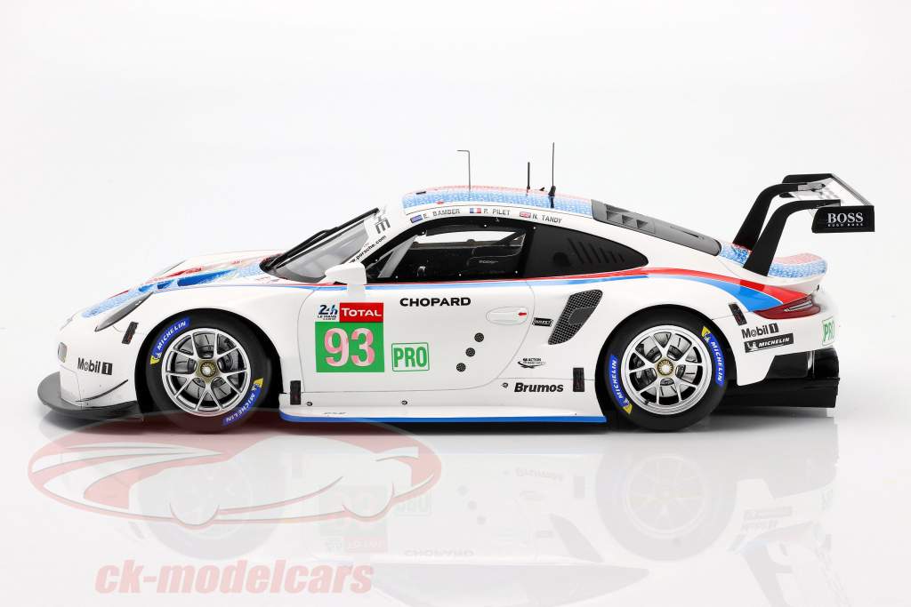 Porsche 911 RSR GTE #93 3ro LMGTE Pro 24h LeMans 2019 Porsche GT Team 1:18 Spark