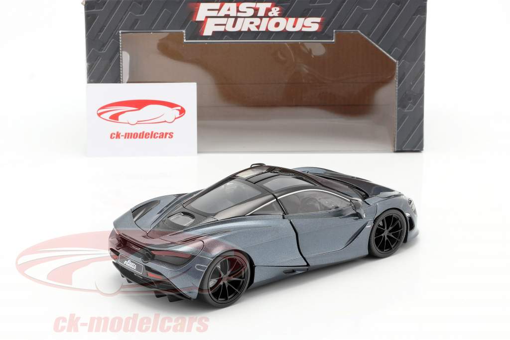 Shaw's McLaren 720S 电影 Fast & Furious Hobbs & Shaw (2019) 灰色 金属的 1:24 Jada Toys