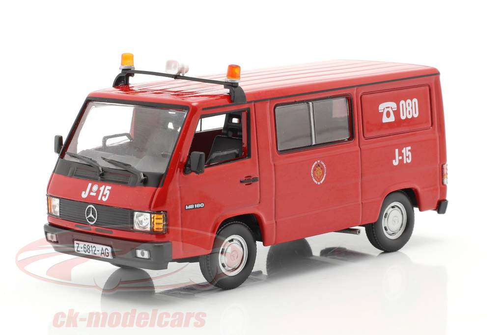 Mercedes-Benz MB180 消防处 萨拉戈萨 红 1:43 Altaya
