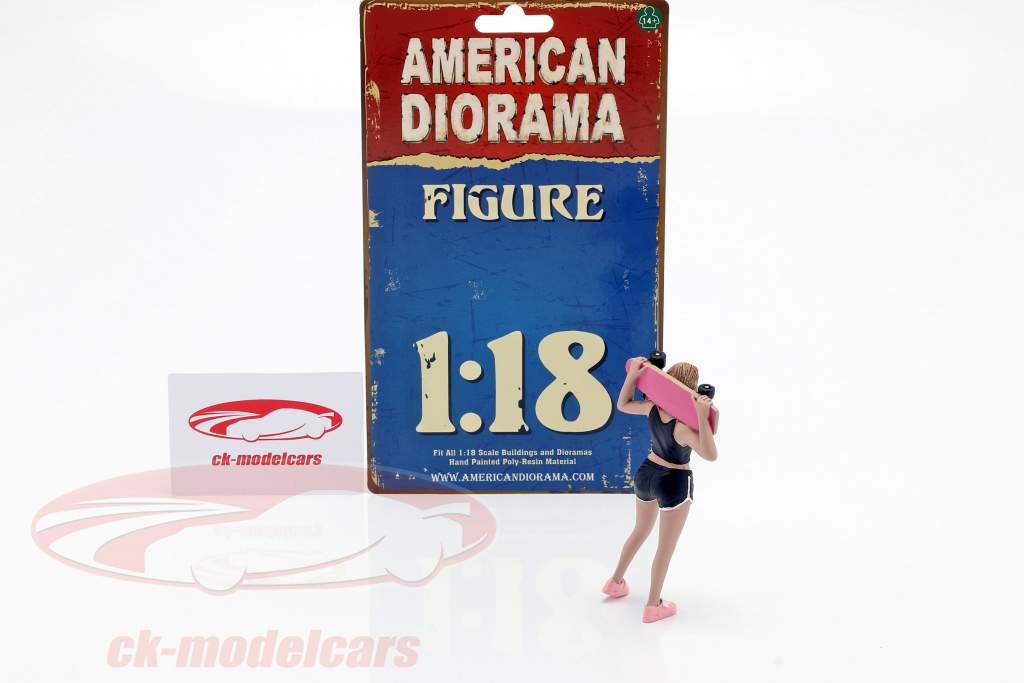 Skateboarder figure #1 1:18 American Diorama
