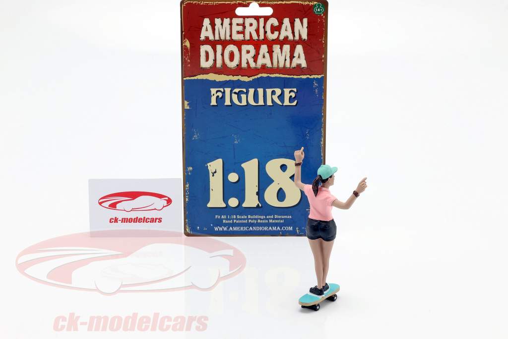 Skateboarder figur #4 1:18 American Diorama