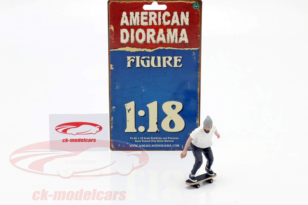 Skateboarder figure #2 1:18 American Diorama