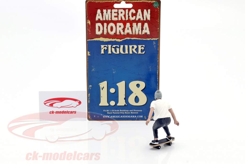 Skateboarder figuur #2 1:18 American Diorama