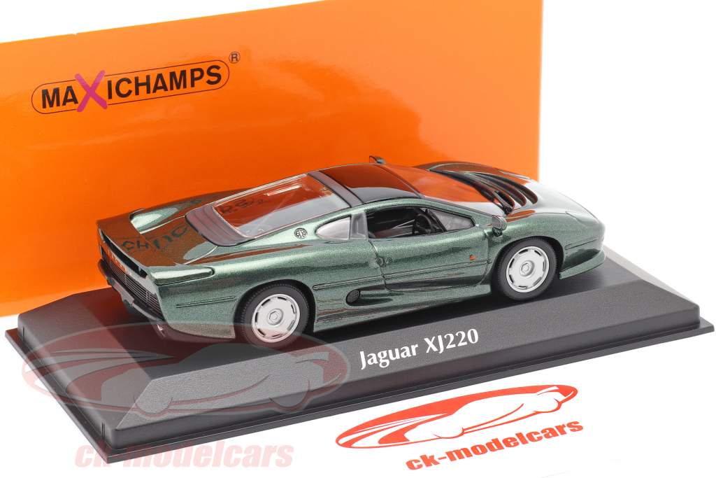 Jaguar XJ220 Année de construction 1991 vert foncé métallique 1:43 Minichamps