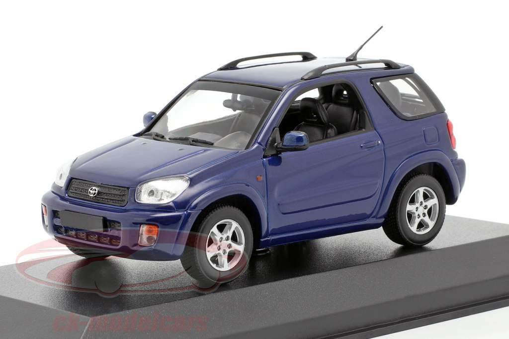 Toyota RAV4 Anno di costruzione 2000 blu scuro metallico 1:43 Minichamps