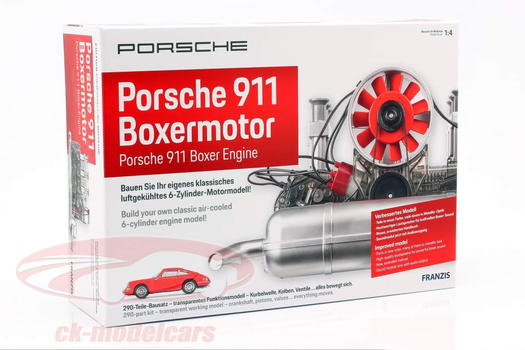 Porsche 911 6-cylindret Boxermotor Byggeår 1966 Kit 1:4 Franzis