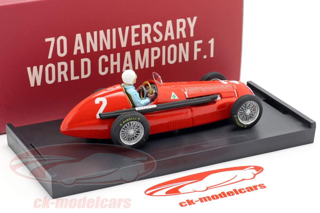 G. Farina Alfa Romeo 158 #2 Campione del mondo Gran Bretagna GP F1 1950 1:43 Brumm