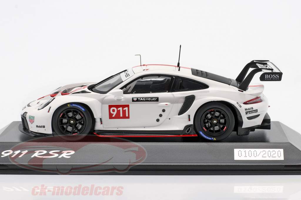 Porsche 911 (992) RSR WEC 2019 Apresentação versão 1:43 Spark