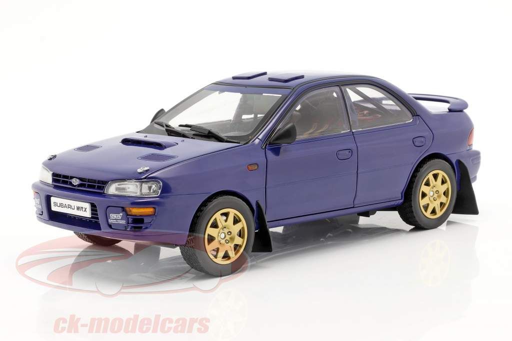 Subaru Impreza ano 1996 azul 1:18 Sun Star