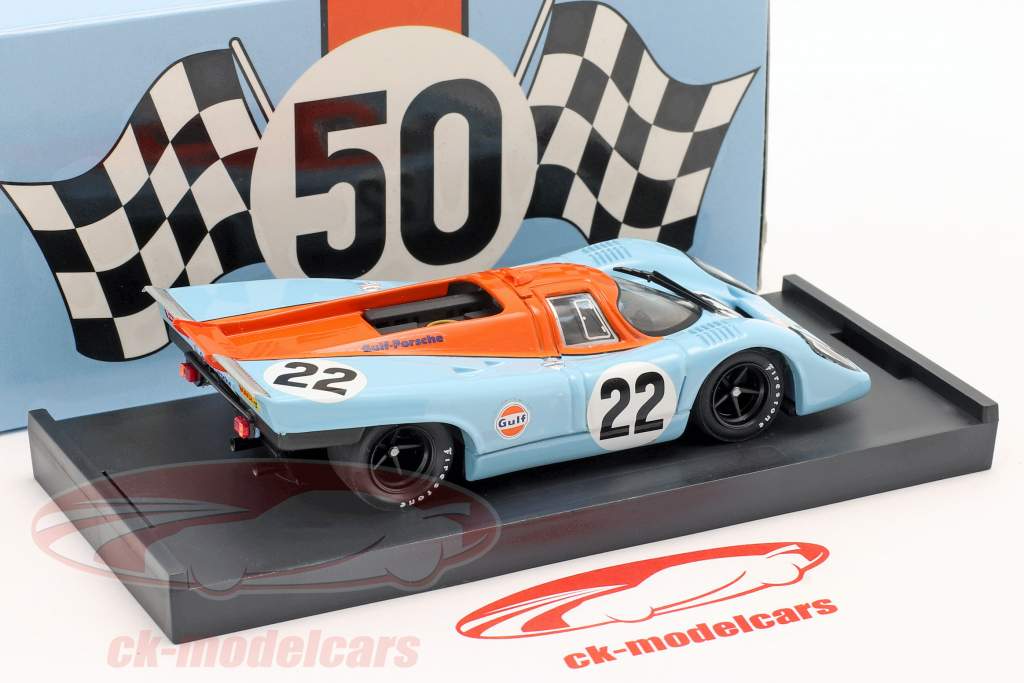 #22 Gulf Porsche 917 K Hailwood, Hobbs 24h LeMans 1970 1:43 Brumm