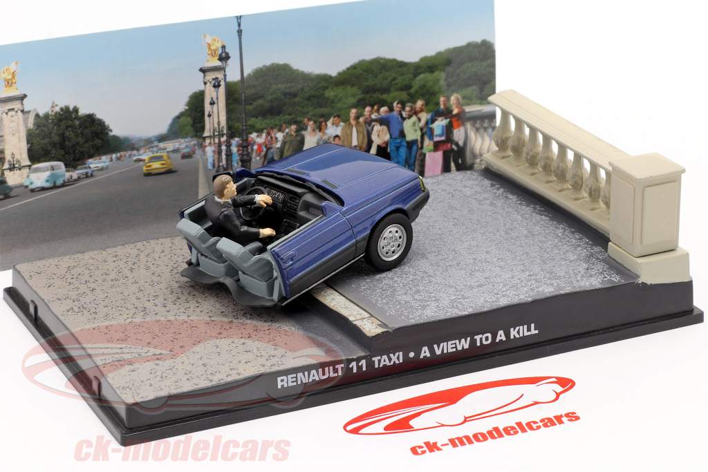 Renault 11 Taxi James Bond Movie Car Im Angesicht des Todes blau 1:43 Ixo