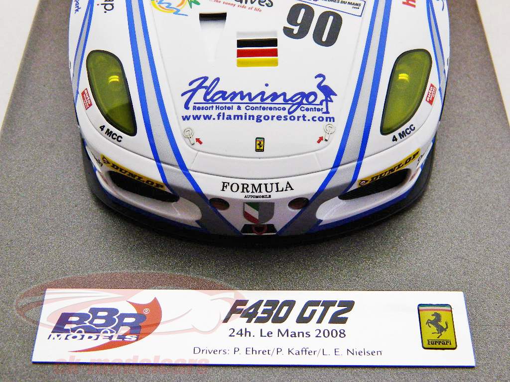 ル マン 2008 GT2チャンピオン フェラーリ430GT サイン入りBBR ル マン 2008 GT2チャンピオン フェラーリ430GT サイン入りBBR