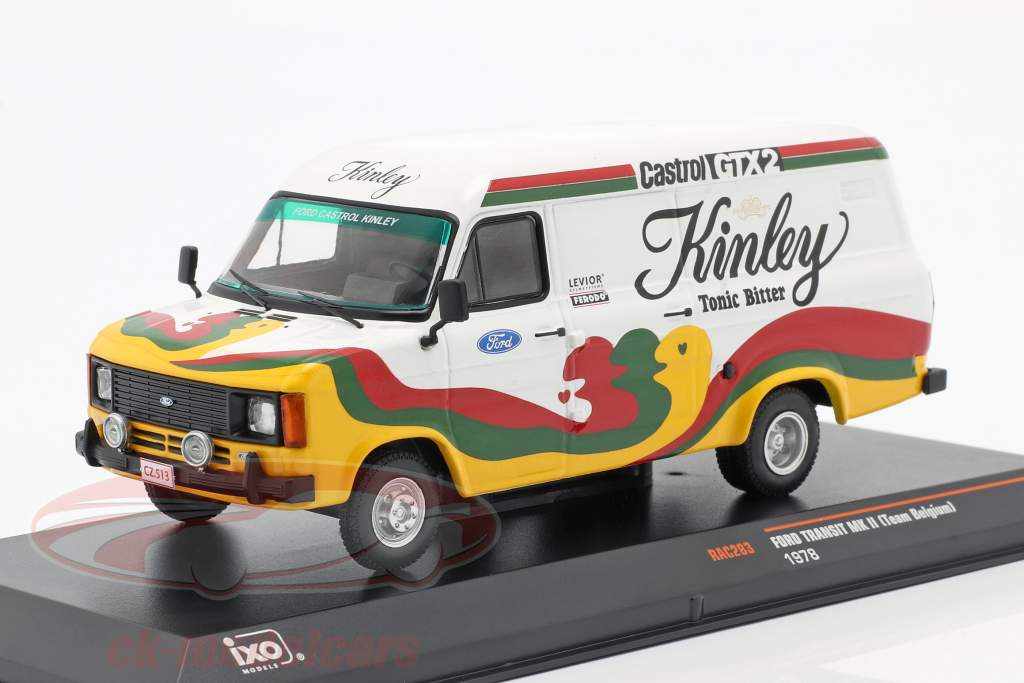 Ford Transit MK II Año de construcción 1978 Kinley Team Bélgica 1:43 Ixo