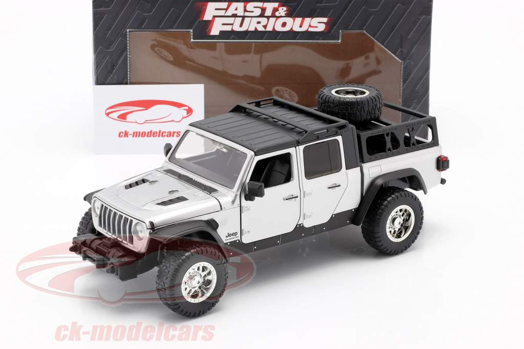Jeep Gladiator année 2020 Fast &amp; Furious 9 (2021) argent 1:24 Jada Toys