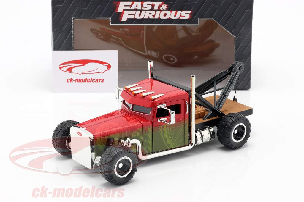 Custom Peterbilt Slepen Vrachtwagen Fast & Furious Hobbs & Shaw (2019) 1:24 Jada Toys