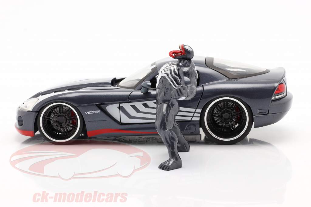 Dodge Viper Año de construcción 2008 Con figura Venom Marvel Spiderman 1:24 Jada Toys