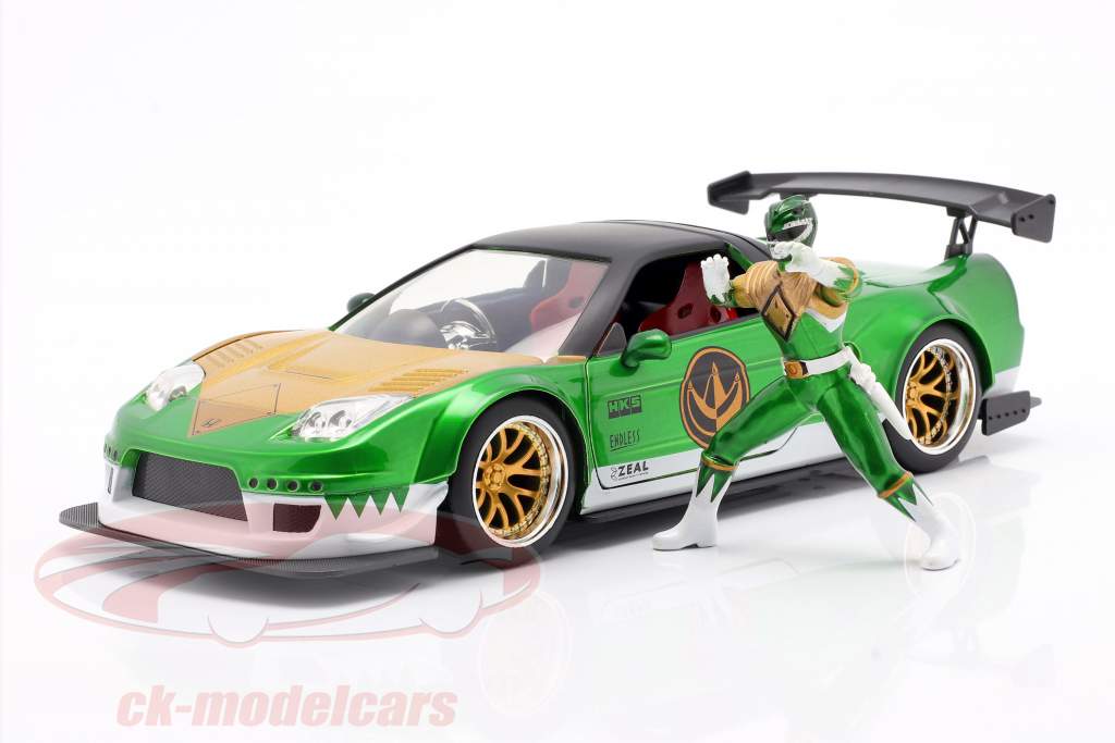 Honda NSX Type R 2002 Avec figure Green Ranger Power Rangers 1:24 Jada Toys