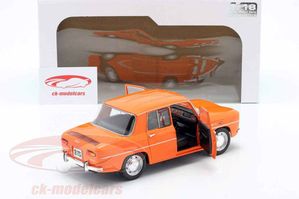 Renault 8 TS jaar 1967 oranje 1:18 Solido