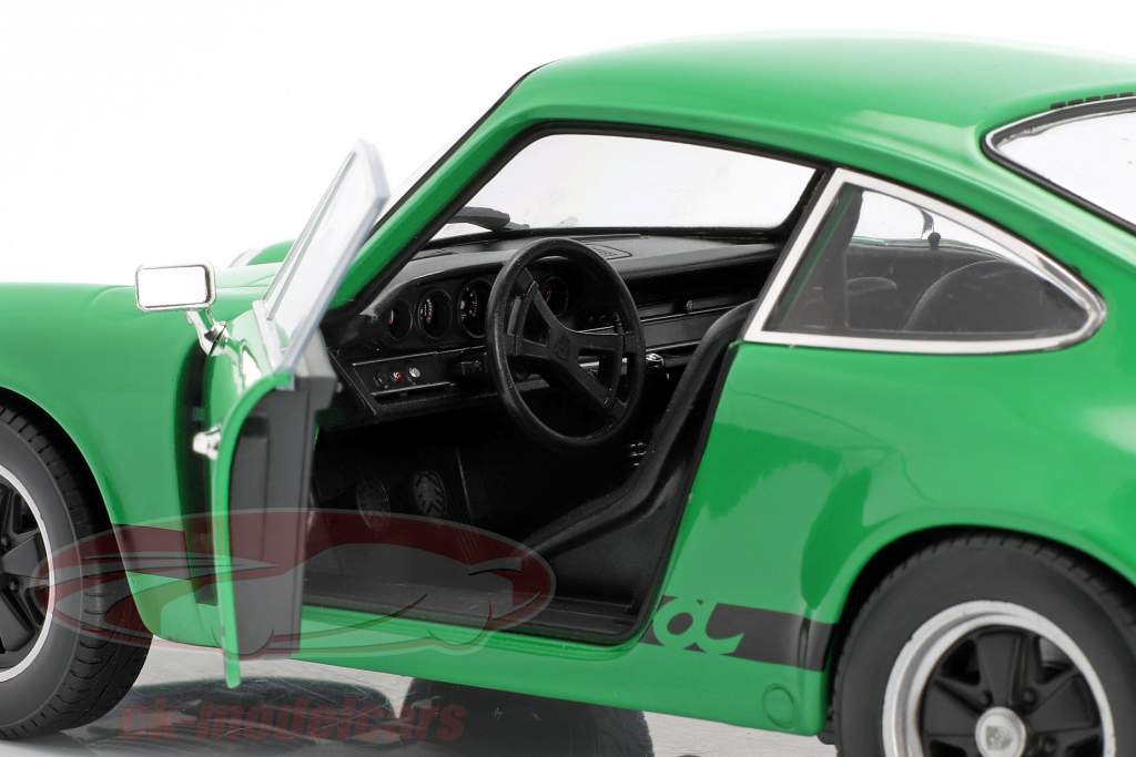Porsche 911 Carrera RS année 1973 vert / noir 1:18 Welly