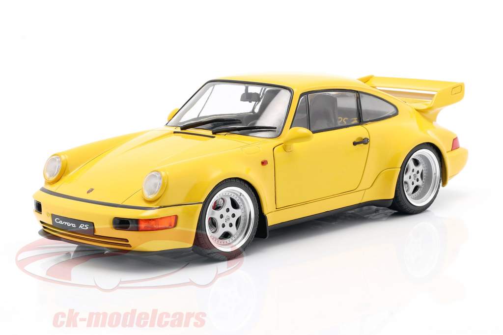 Porsche 911 (964) 3.8 RS Année de construction 1990 vitesse jaune 1:18 Solido