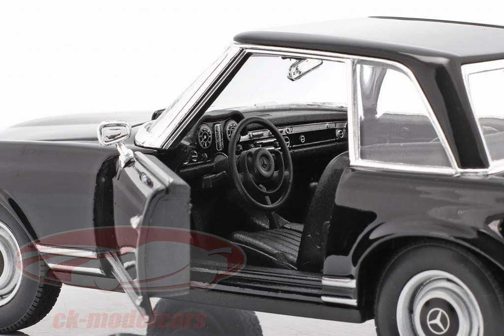 Mercedes-Benz 230 SL (W113) Hardtop Baujahr 1963 schwarz 1:24 Welly