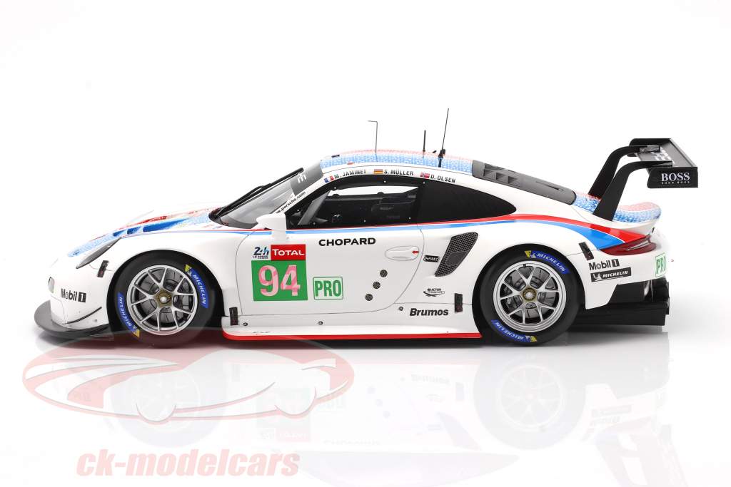 Porsche 911 RSR #94 24h LeMans 2019 Porsche GT Team 1:18 Spark