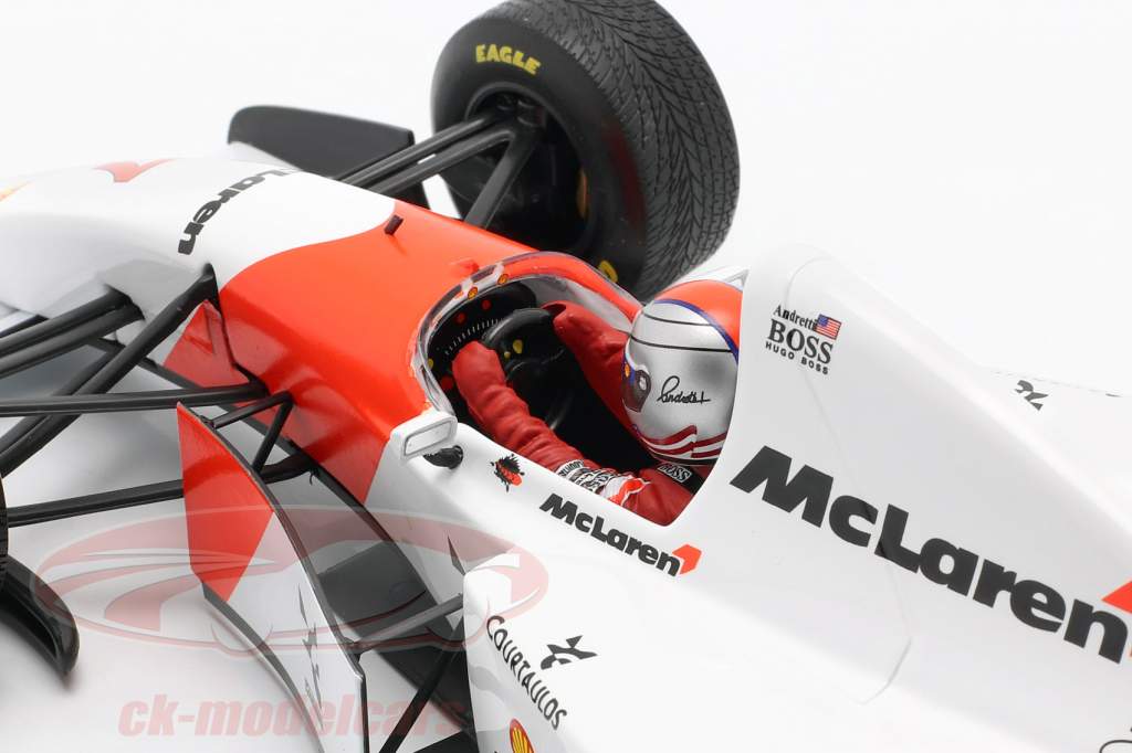 Michael Andretti McLaren MP4/8 #7 6º europeu GP Fórmula 1 1993 1:18 Minichamps