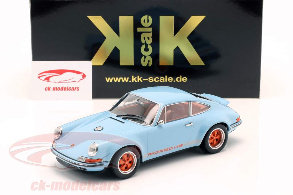 Singer Coupe Porsche 911 変形 湾 青い / オレンジ 1:18 KK-Scale