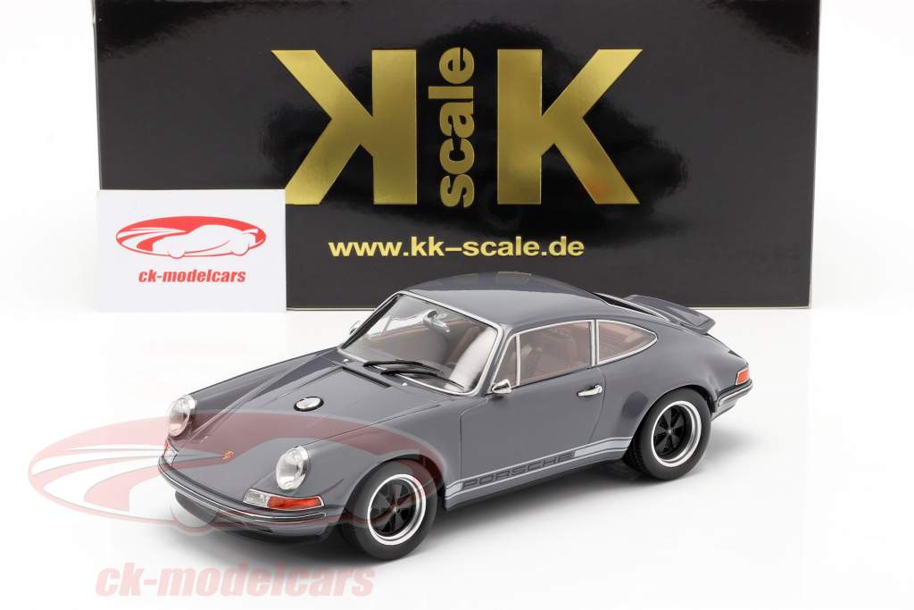 Singer Coupe Porsche 911 Wijziging donkergrijs 1:18 KK-Scale