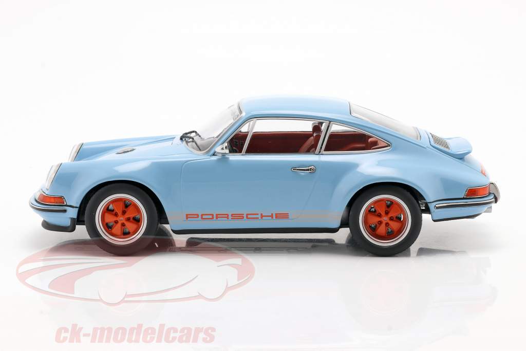 Singer Coupe Porsche 911 Modificação golfo azul / laranja 1:18 KK-Scale